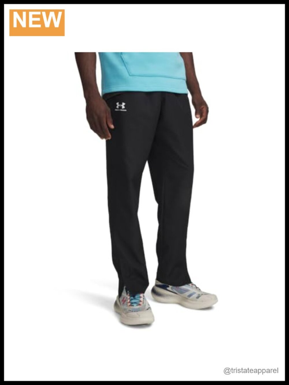 Ripstop Woven Track Pants with Drawstring Waist and Ankle Zippers